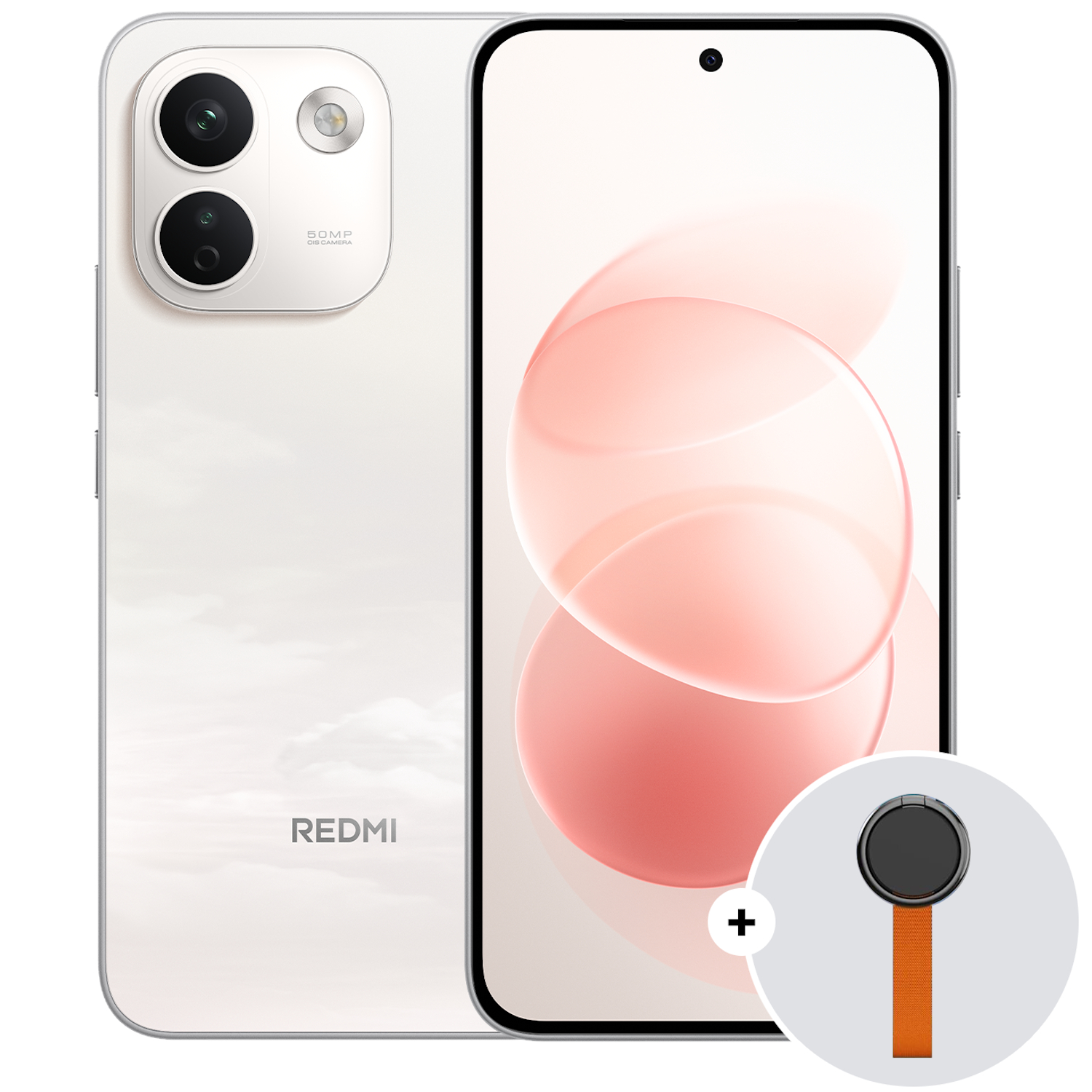 Telefon mobil Dual SIM Xiaomi REDMI Note 17 Pro Max 5G, Octa Core 2.6 GHz, 512 GB + 8 GB RAM, Cloud Blush + Woven Strap Ring Stand