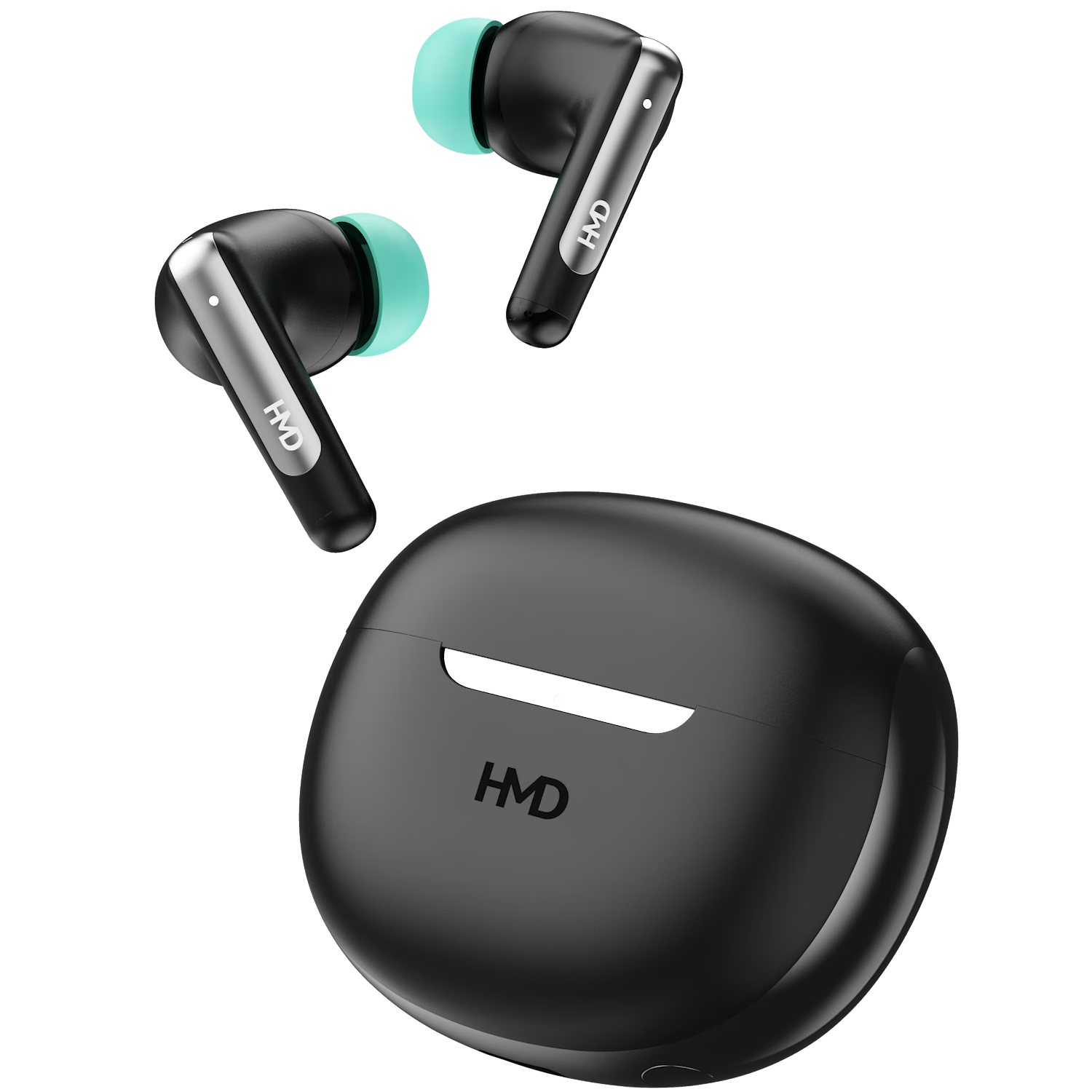Casti Bluetooth Stereo HMD DUB P60, ANC, True Wireless Stereo, DUB Platinum Sound with Bass Boost, Black - imagine 2