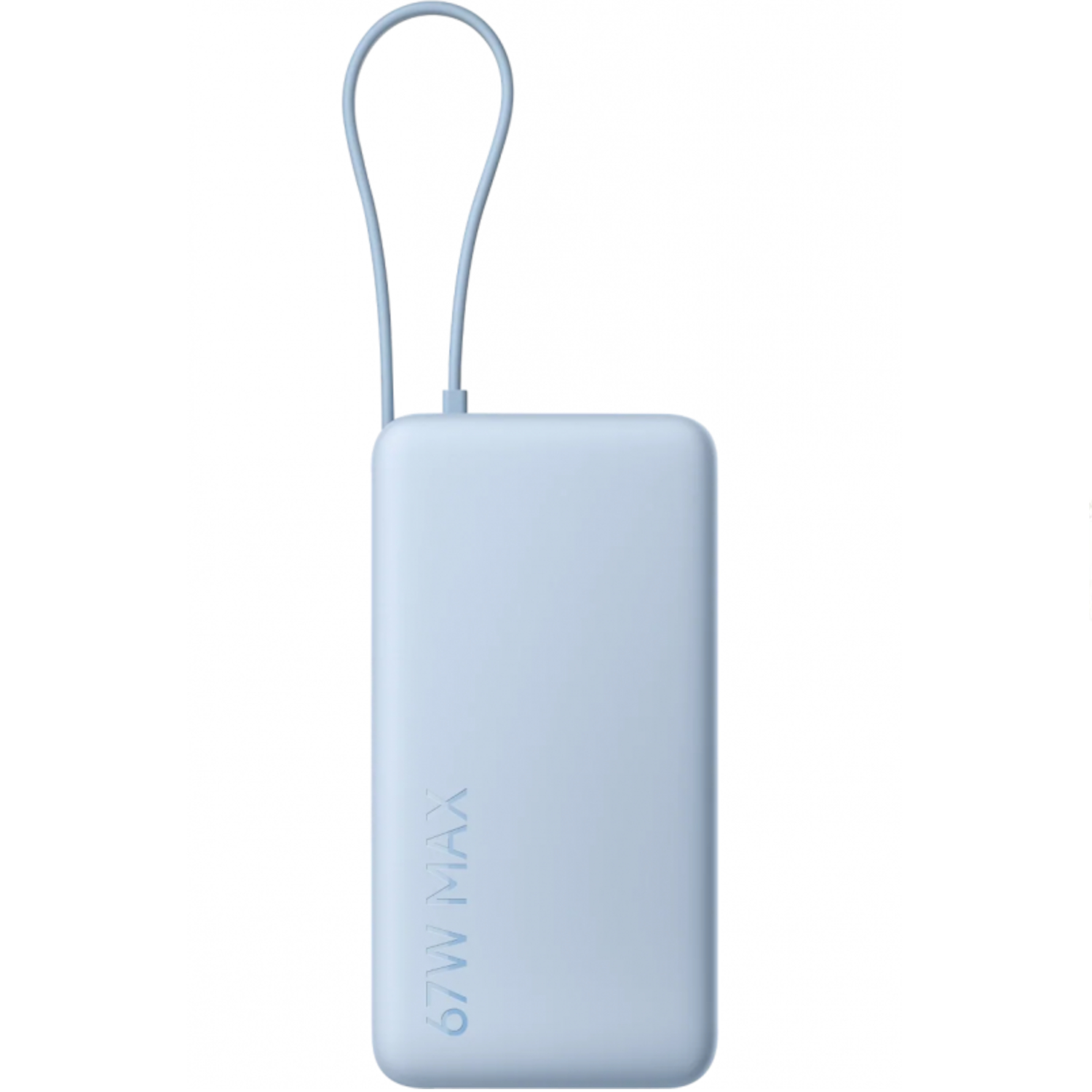 Incarcator portabil universal Xiaomi 67W 20000mAh, cablu integrat USB Type-C, Ice Blue