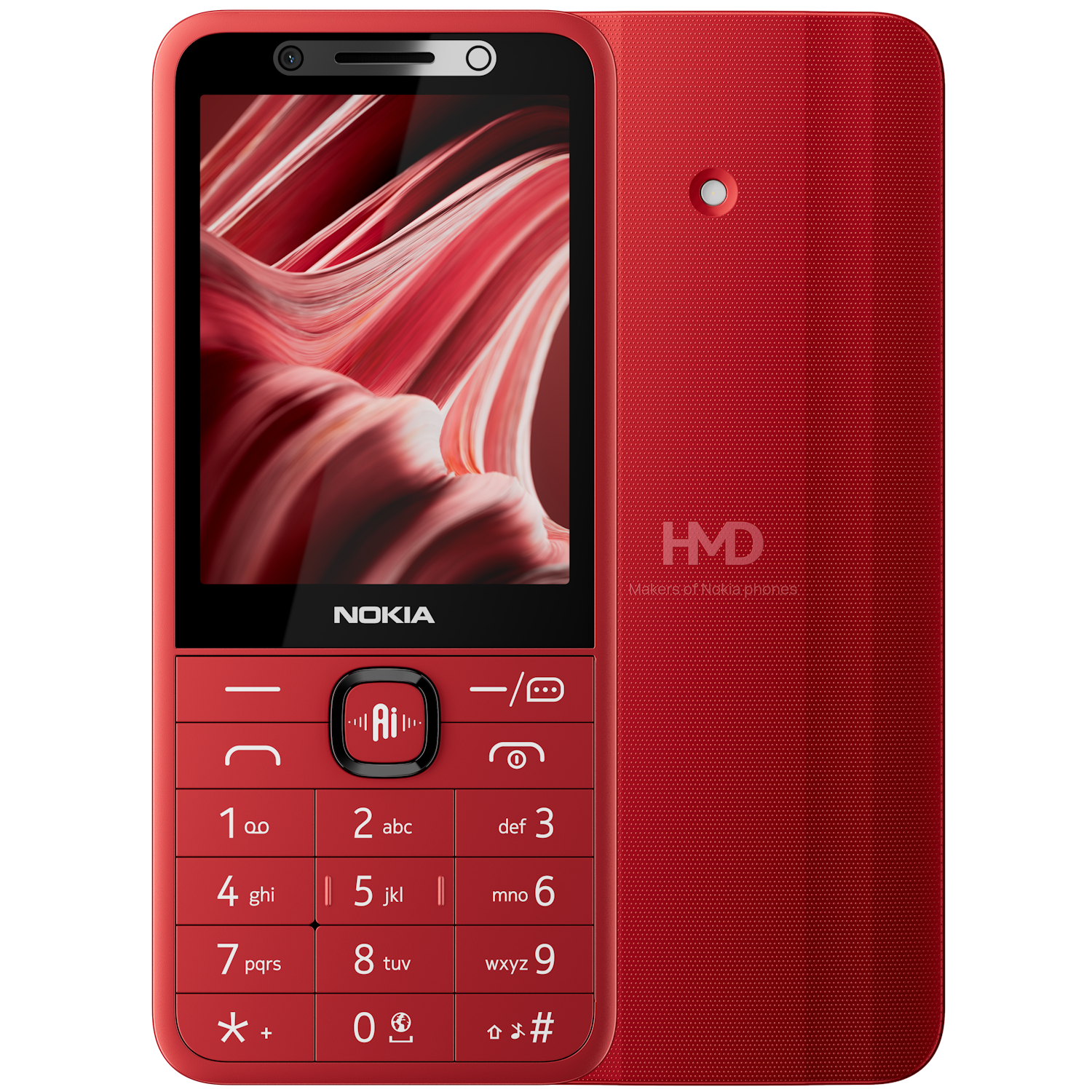 Telefon mobil Dual SIM Nokia 215 4G 2nd Edition, Red