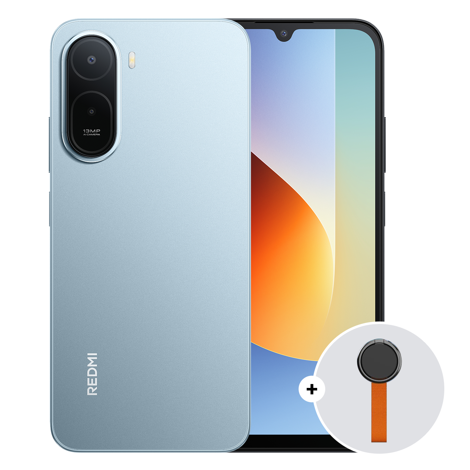 Telefon mobil Dual SIM Xiaomi REDMI A7 Pro, 64 GB + 4 GB RAM, LTE, Blue + Woven Strap Ring Stand